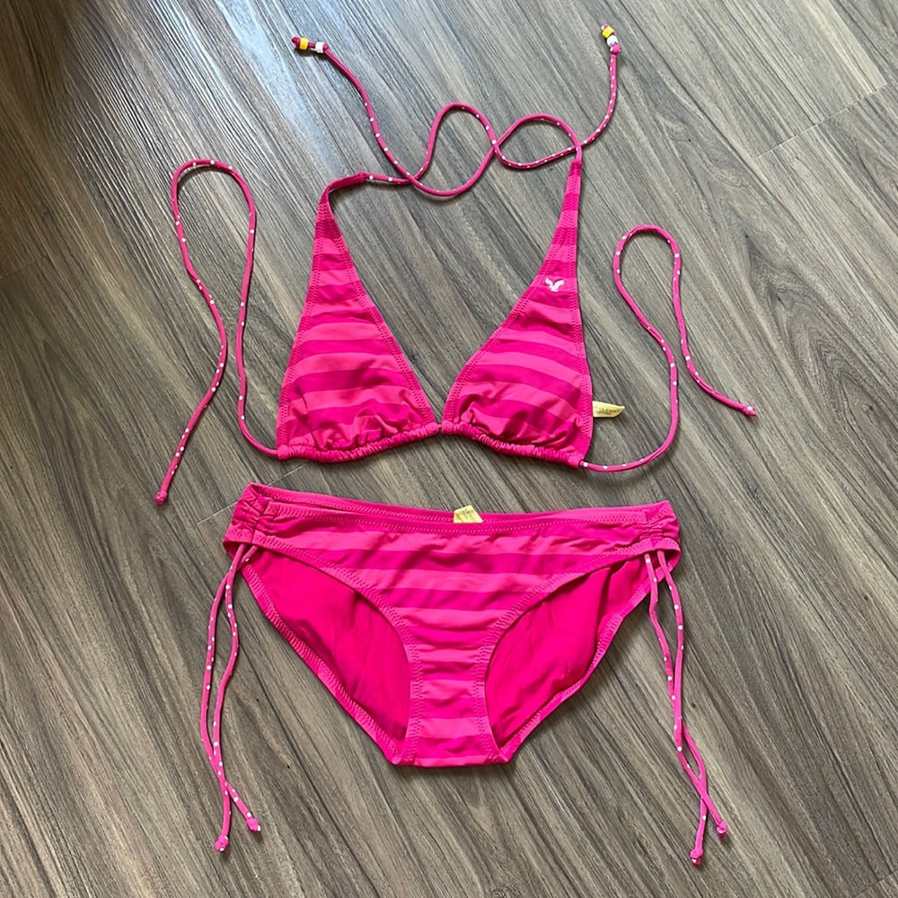 American Eagle Outfitters pink bikini in good condition size Small
